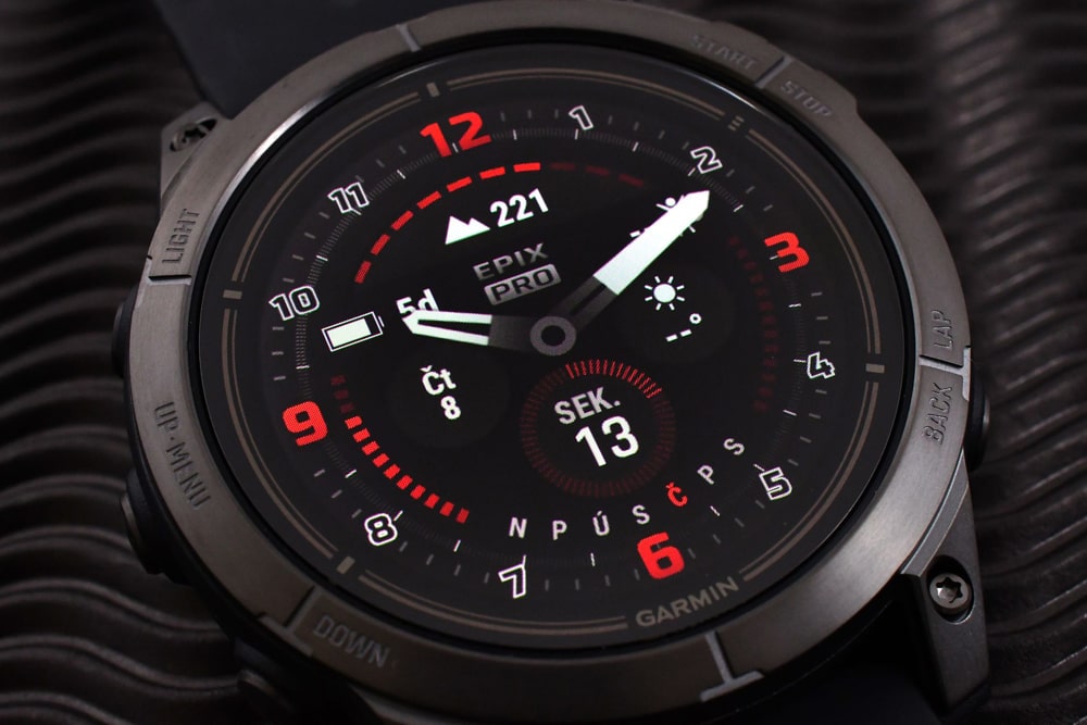 Displej hodinek Epix